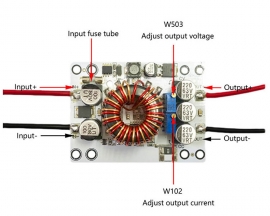 DC-DC 8A Power Supply Step Down Module CVCC 10V-70V to 5V-58V Buck Voltage Converter